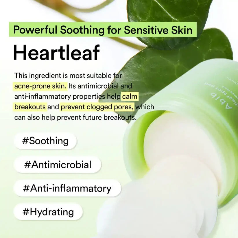 ABIB - Pads - Spot pads Apaisants Heartleaf 80 pièces – 150 ml