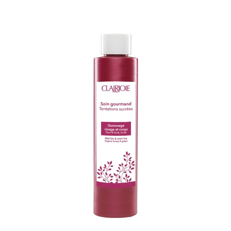 Clairjoie - Gommage visage & corps Douceur fruitée – Flacon 200 ml