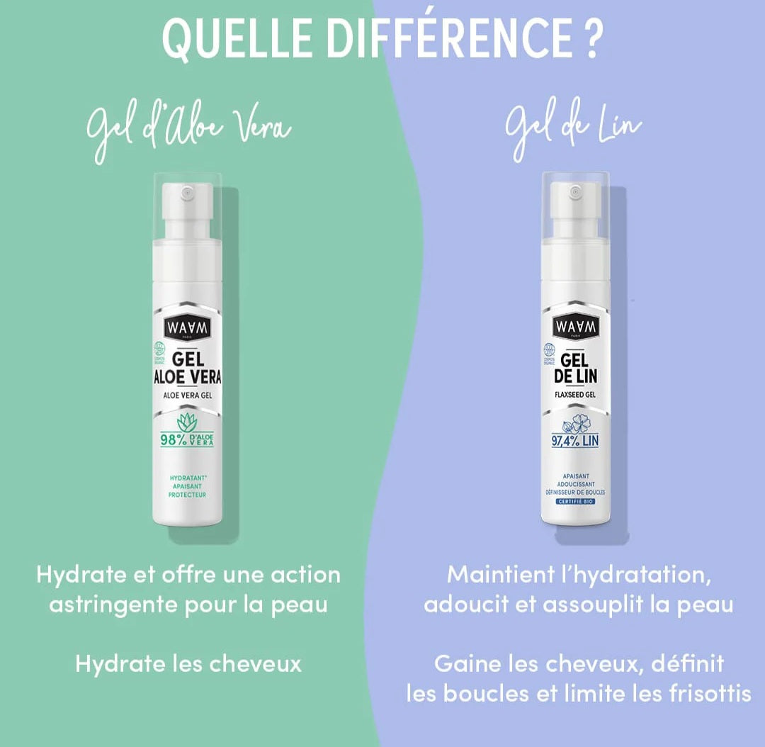 WAAM– Gel de Lin – Soin Multi-Usage Hydratant & Définisseur de Boucles – 100 ml