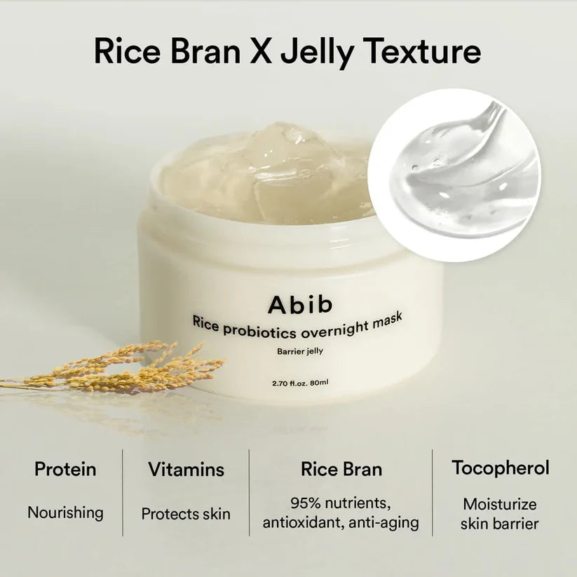 ABIB - Masque - Masque de Nuit Probiotiques au Riz 80 ml