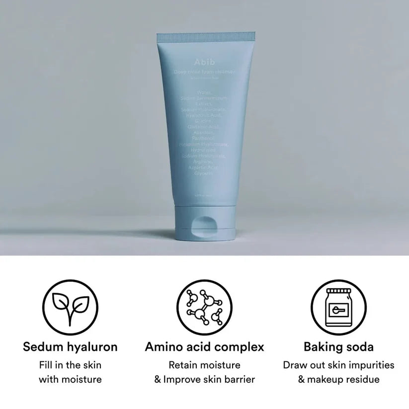 ABIB - Nettoyant - Mousse Nettoyante en Profondeur Sedum Hyaluron 150 ml
