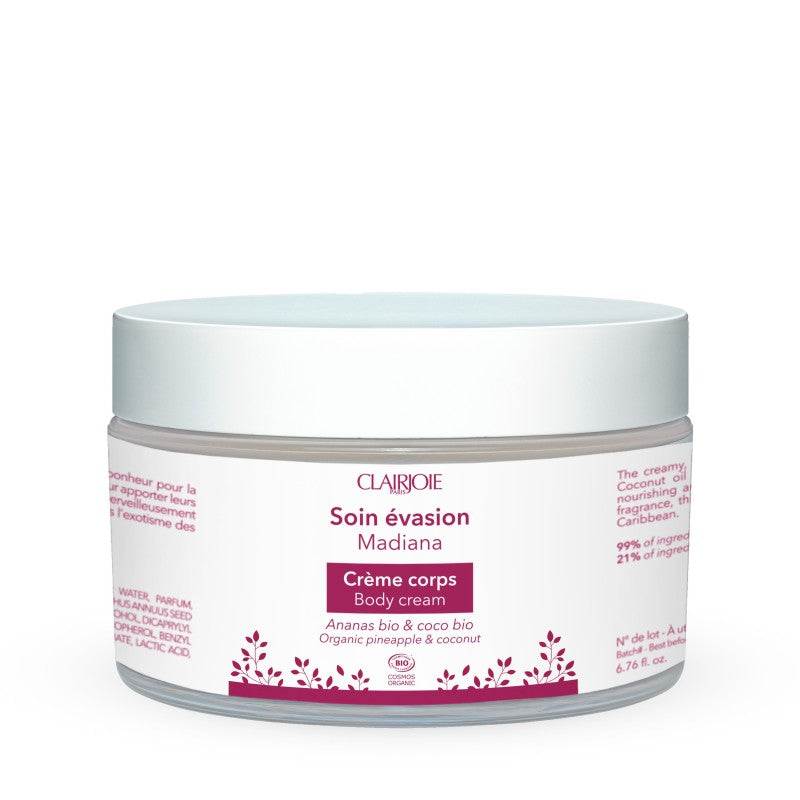Clairjoie - Crème corps Madiana – Pot 200 ml