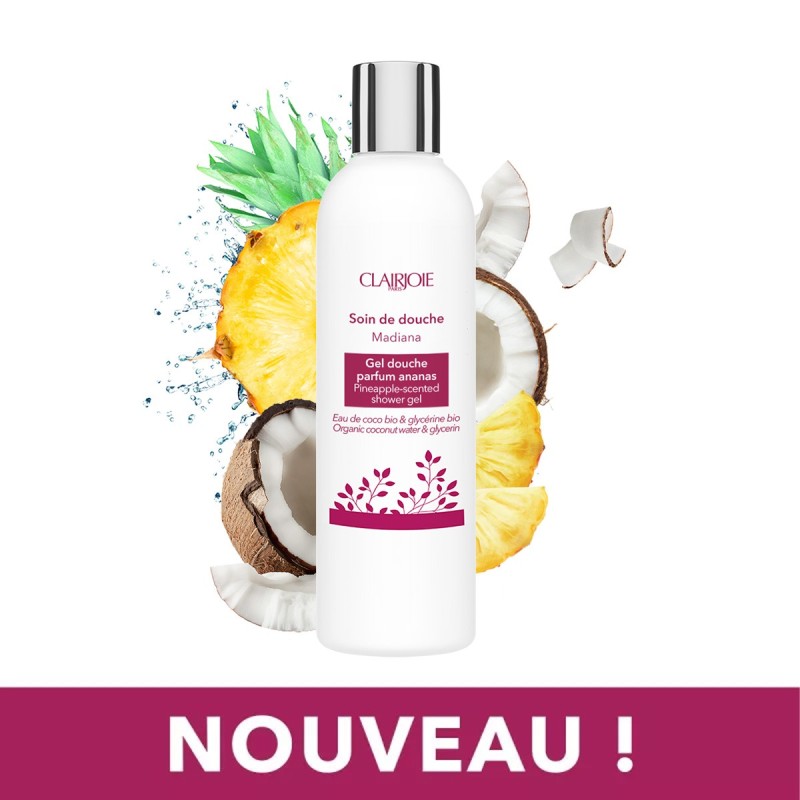 Clairjoie - Gel douche parfum ananas – Flacon 250ml
