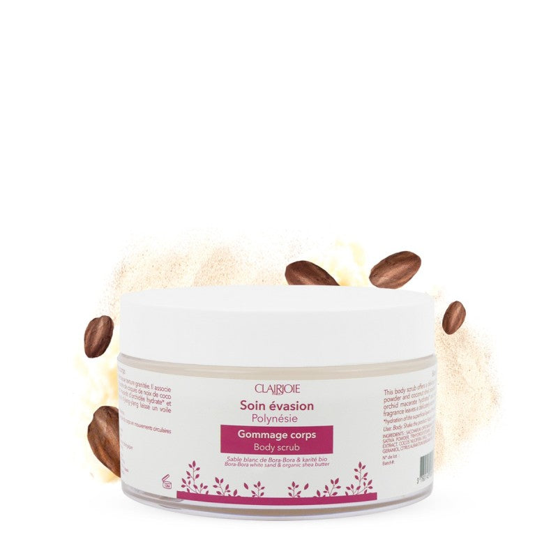 Clairjoie - Gommage corps au sable blanc de Bora-Bora – Pot 200 ml