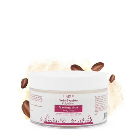 Clairjoie - Gommage corps au sable blanc de Bora-Bora – Pot 200 ml