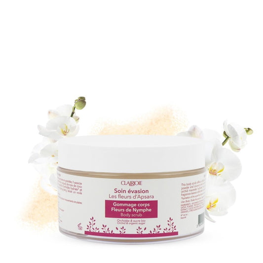 Clairjoie - Gommage corps Fleurs de nymphe – Pot 200g