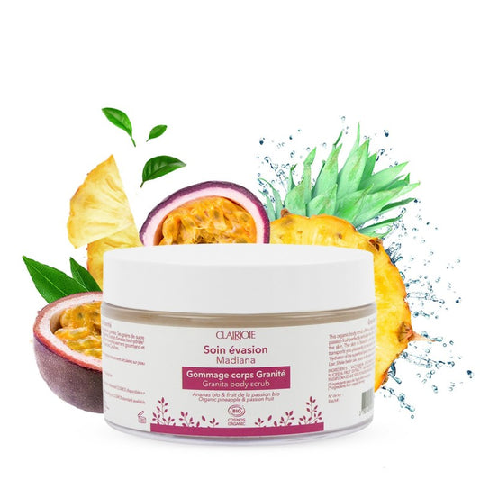 Clairjoie - Gommage granité ananas-passion – Pot 200 g