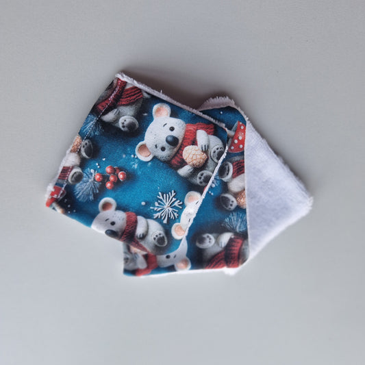 Lot de 3 carrés démaquillant réutilisables Taille S