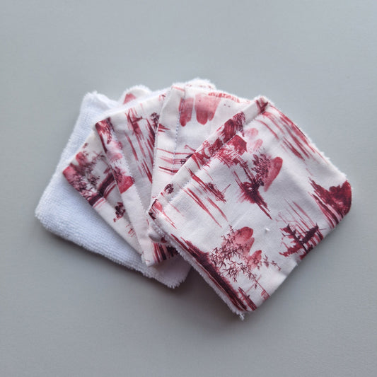 Lot de 5 carrés démaquillant réutilisables Taille S