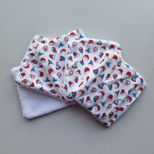 Lot de 5 carrés démaquillant réutilisables taille S