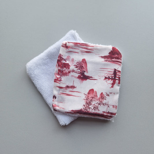 Lot de 2 carrés démaquillant réutilisables Taille S